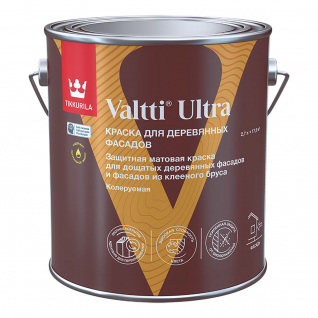 Краска для деревянных фасадов Valtti Ultra база C 2,7 л Tikkivala (Tikkurila)