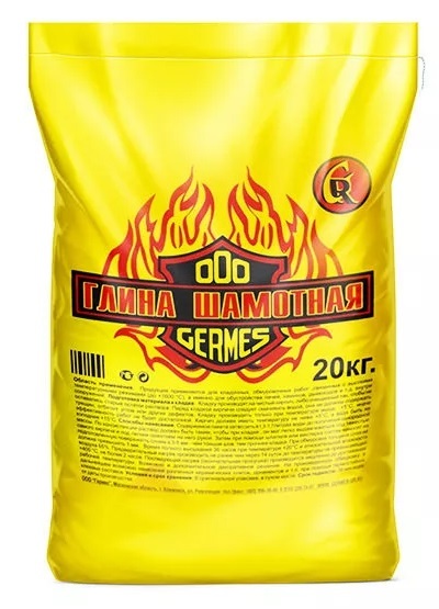 Глина шамотная Гермес 20 кг