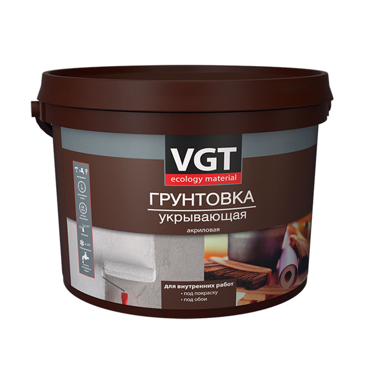 Грунтовка ВД-АК-0301 укрывающая д/внутр.работ 3кг ВГТ
