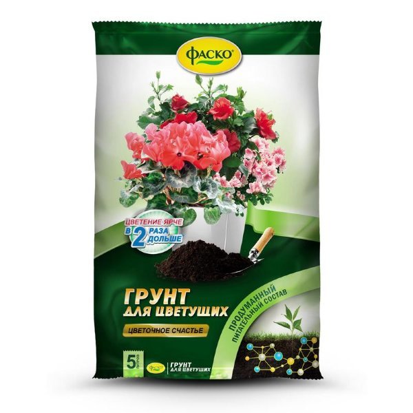 ГРУНТ  д/цветущих растений 5 л  ФАСКО