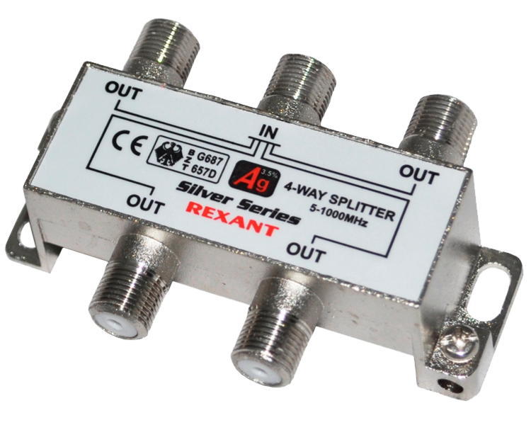 Краб на 3 ТВ под F-разъем Splitter-2