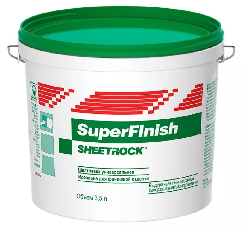 Шпатлевка универс. 17 л/28 кг финишная Sheetrock