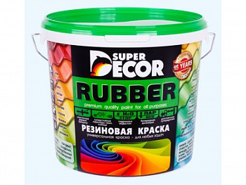 Краска резиновая Super Decor №2 черепица красная 12 кг